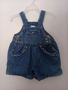 Vintage Arizona Girl's Size 12 Months Summer Shortall Outfit Flowers Cute! - Picture 1 of 7