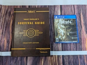 Fallout 4 PS4 Vault Dwellers Survival Guide Collectors Edition Hardcover W/ Game - Picture 1 of 15