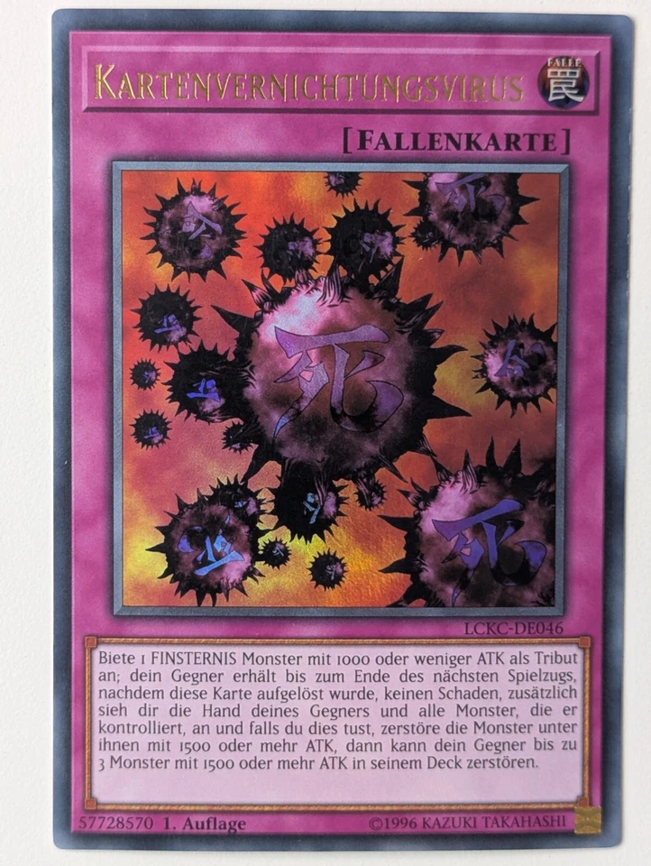 Kartenvernichtungsvirus LCKC-DE046 Ultra Rare (V2) Ultra Rare DE NM YUGIOH - Bild 1 von 1