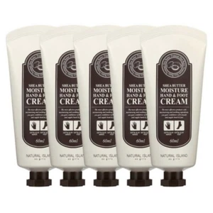 NATURAL ISLAND Shea Butter Moist Hand Cream, 60ml (2.02oz) x5ea Body Care Korea - Picture 1 of 10