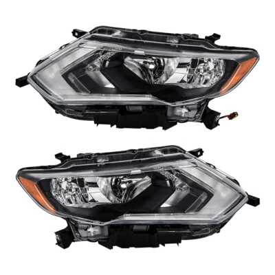 Fit For nissan Rogue 2017-19 Headlights Halogen Factory LED DRL Pair Left+Right - Image 1 of 4