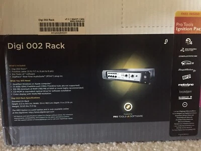 DIGIDESIGN PRO TOOLS 002 rack V7.1.1 **NIB MINT** IGNITION PACK INCLUDED   - Image 1 of 2