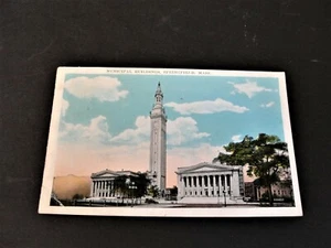 Municipal Buildings, Springfield, Mass.-Red G. Washington 2 Cent -1929 Postcard. - Picture 1 of 3