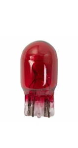 RED TINT REAR LIGHT BULB FOR HONDA 12V 21/5W T20 WEDGE 1 PIECE - Picture 1 of 1