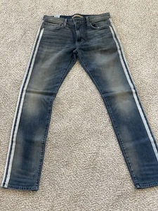 Pantalones de mezclilla Joes ajustados elásticos desgastados azules para hombre talla 32 - Imagen 1 de 10