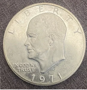1971-S Eisenhower Dollar 40% Silver - Picture 1 of 4