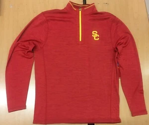 Chaqueta para hombre USC Trojan Apparel Arnie Cardinal (1/4 cremallera) manga larga - Imagen 1 de 3