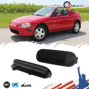 Par de lentes reflector de luz marcador frontal de humo para 93-97 Honda Del Sol DelSol - Imagen 1 de 9
