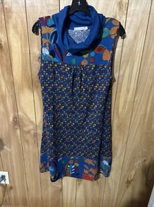 Pura Vida Sz Large Boho Jumper Dress Artsy Office Business School Wear - Picture 1 of 12