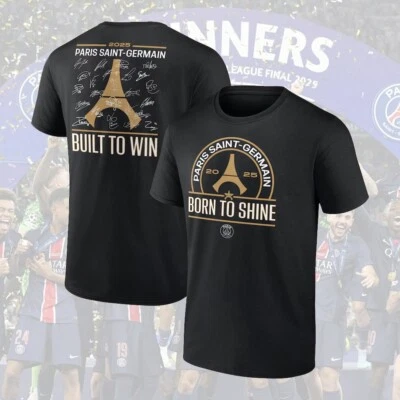 LO ÚLTIMO NUEVO - Paris Saint-Germain 2025 Champions League Ganadores Unisex Regalo Para Fans Foto 1 de 3
