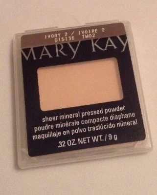 Mary Kay Loose Ivory 2 Sheer Minral Pressed Powder & bonus Brush with buy it now - Image 1 of 3