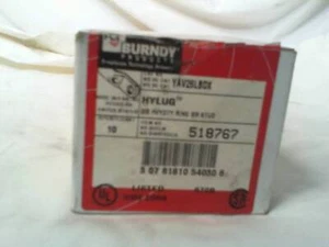 Burndy YAV26LBOX Solderless Terminal 2/0 Heavy Duty Ring 3/8" Stud (10 Pieces... - Picture 1 of 1
