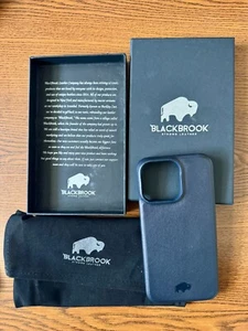 Blackbrook iPhone 15 Pro Max MagSafe Leather Case Blue - Zdjęcie 1 z 6