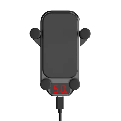 Cargador Inalámbrico Carga Rápida Sujeción Automática Montaje Coche Soporte Teléfono 15W  Foto 1 de 4