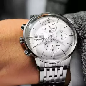 LUOBIN Mens Watch Stainless Steel Automatic Chronograph Mens Mechanical Watches - Picture 1 of 8