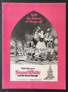Walt Disney's Biancaneve e i sette nani libro stampa ristampa e pad pubblicitario - Foto 1 di 3