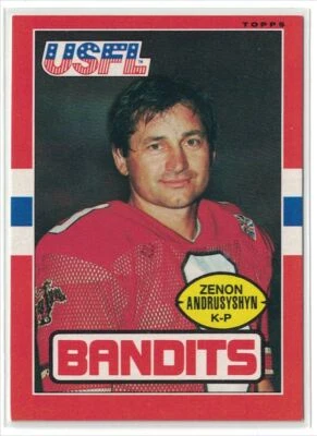 1985 Topps USFL Zenon Andrusyshyn Tampa Bay Bandits #123 - Image 1 of 2