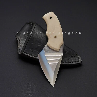 ¡¡Raro!! Herramienta D2 hecha a mano personalizada cuchillo desollador de acero inoxidable mango acrílico Foto 1 de 4