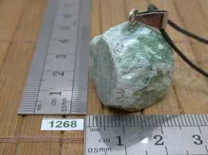 Pendentif AVENTURINE VERTE brute + cordon reglable - mineraux reiki collier - Imagen 1 de 3