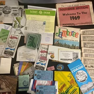 Vintage 1969 Boy Scouts World Jamboree Lot Patch Photo Patch Kerchief Ephemera - Picture 1 of 24