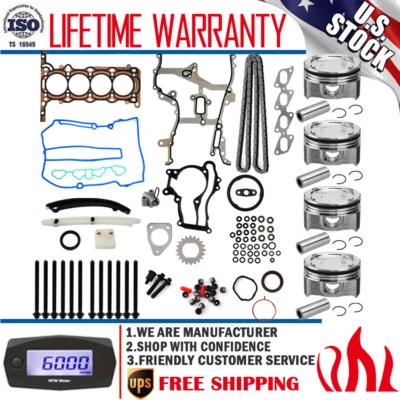 Engine Pistons Overhaul Rebuild Kit - Gasket  For 2011-16 Chevy Cruze Buick 1.4L - Изображение 1 из 4