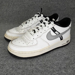 Nike Junior Trainers UK 6 White Air Force 1 Low LV8 AF1 Girls Boys Leather Shoes - Picture 1 of 12