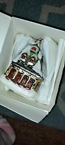 Christopher Radko Ornament Reindeer House Stable - Picture 1 of 10