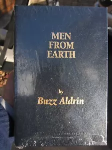 Buzz Aldrin Signed LE Leather Book Men From Earth Sealed 2nd Man on the Moon - Picture 1 of 2