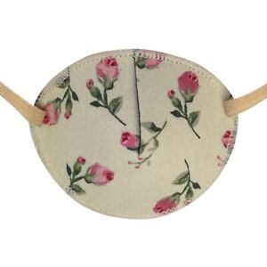 Medical Adult Eye Patch, Pink Roses - Soft, Washable, sold to NHS