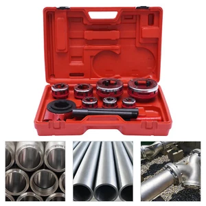 7 Size Pipe Threader Threading 3/8" to 2" Die Dies kit / Handle Ratchet Tool Set - Picture 1 of 21