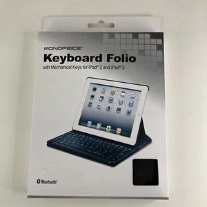 Keyboard Folio With Mechanical Keys For iPad 2 & 3 Monoprice - Picture 1 of 9