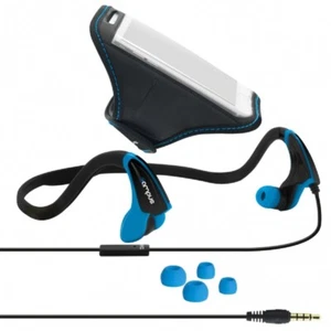 Campus Ecouteurs audio RUNFIT noir et bleu - Afbeelding 1 van 6