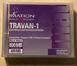 3M Imation TRAVAN-1 800MB/400 MB Data Cartridge Tapes (1 Factory Sealed, 3 Used) - Photo 1/4