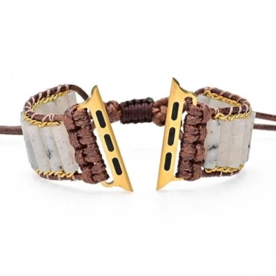 Natural Stone iWatch Band Strap for Apple Watch Series 10 9 8 7 6 5 4 38mm-49mm - Image 1 of 4
