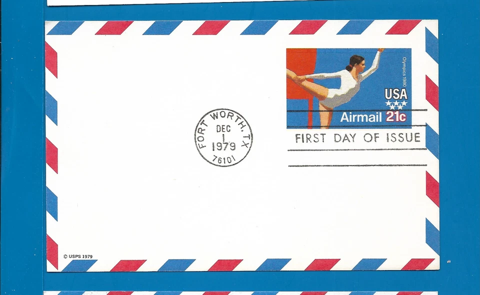 Scott UXC19 Olympic Gymnastics Dec 1, 1979  FDC BOXB - Image 1 of 1