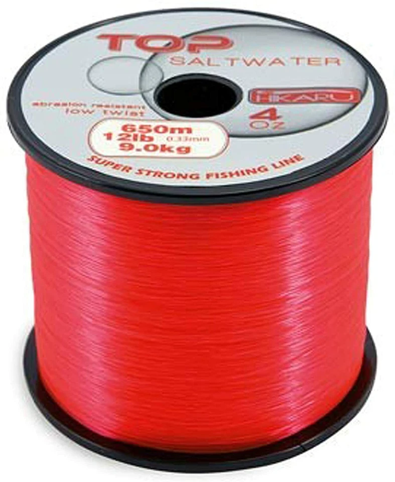 Filo Per Mulinello Pesca Mare Bolentino Surf Casting Mt. 1000 Rosso Fluo - Immagine 1 di 1