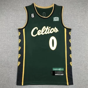 Camiseta de baloncesto Retro #0 Verde Adults Stitched - Imagen 1 de 5