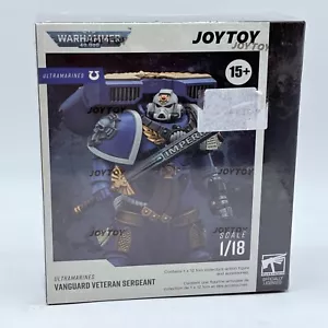 JOYTOY Warhammer 40K Action Figure Ultramarines Vanguard Veteran Thunder Hammer - Picture 1 of 6