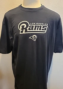 New Men's Big & Tall 3XLT Majestic Los Angeles Rams Navy Blue T-Shirt - Picture 1 of 7