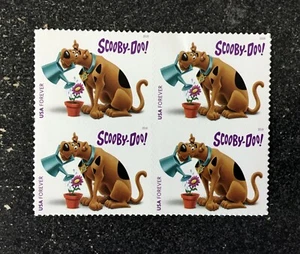 2018USA #5299 Forever Scooby Doo! - Block of 4  mint - Picture 1 of 1