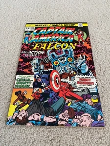 Captain America 190 VF 8.0 High Grade Falcon Nightshade SHIELD 1975 - Picture 1 of 4