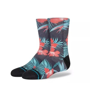 Stance Youth Multicolor Tropical Flower Crew Socks Size Large 3-5.5 - Picture 1 of 4