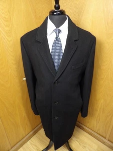 London Nebelmantel Top Coat Wintermantel 48r schwarz Wollmischung Neu ohne Etikett Y#6 - Bild 1 von 6