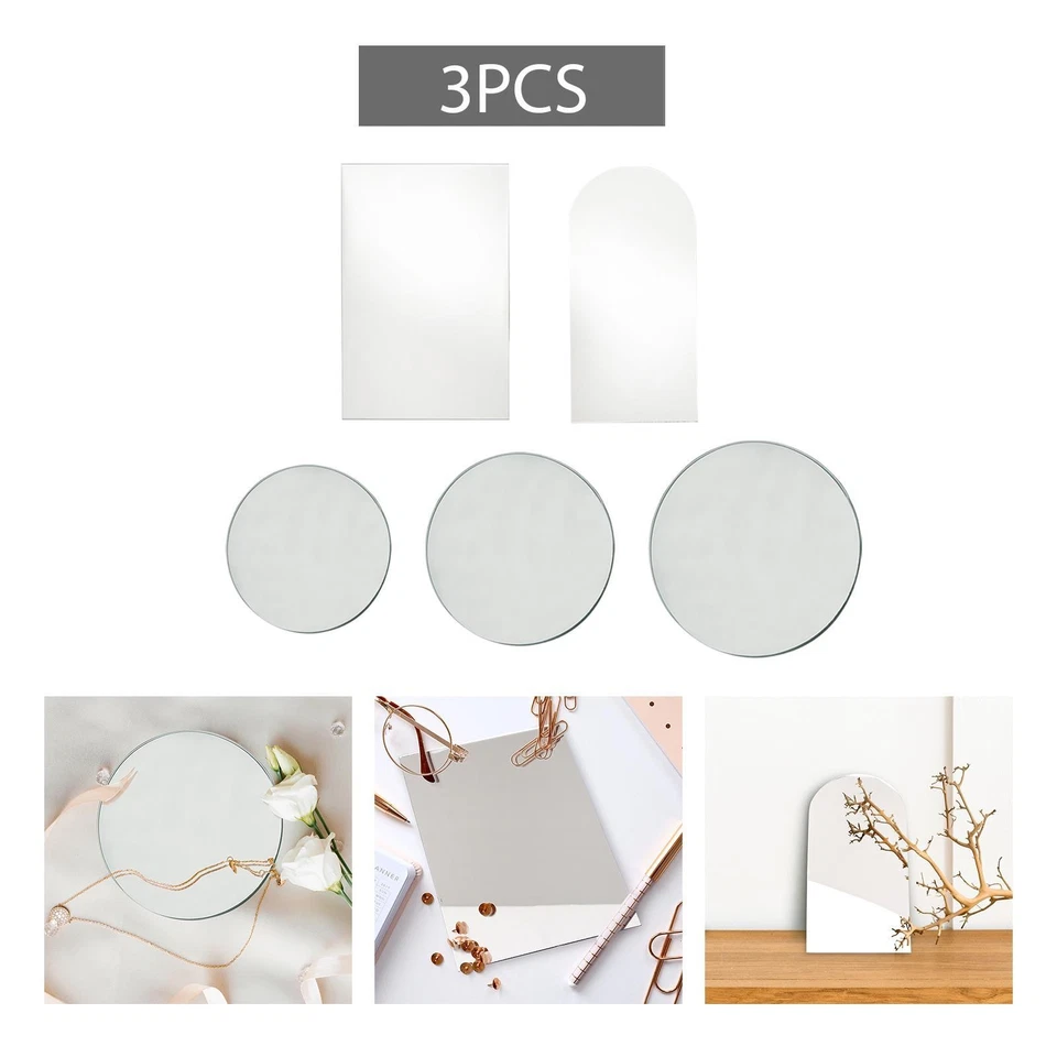 injoyjo 3x Solid Mirror Trays Photo Props Ornament Home Decor, Decorative, - Image 1 of 1