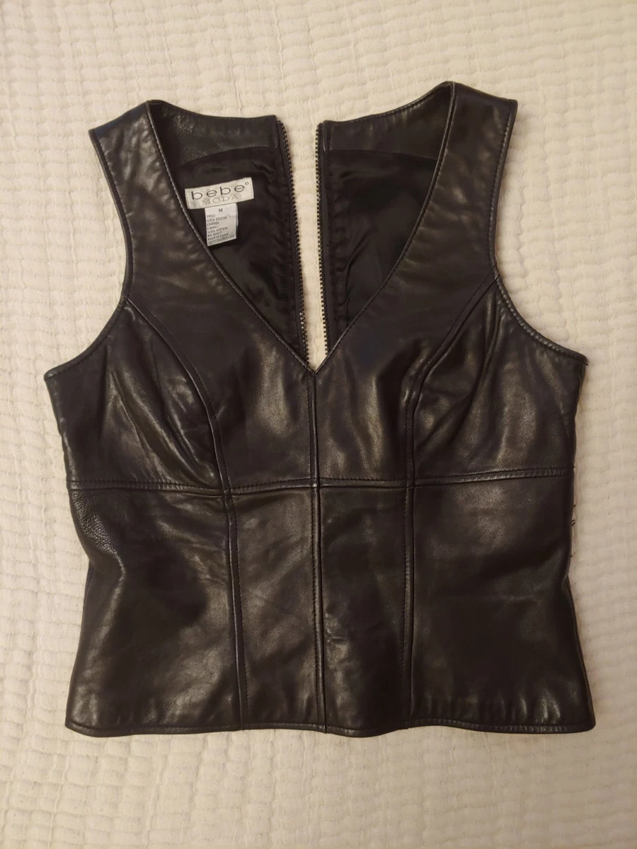 Hzjuyicn Women's PU Leather Backless Halter Crop Top - Sleeveless Camisole For Party & Date Night - View #11