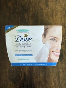 Vintage Dove Daily Hydrating Cleansing Cloths Sensitive Skin Vanity Case - Picture 1 of 5
