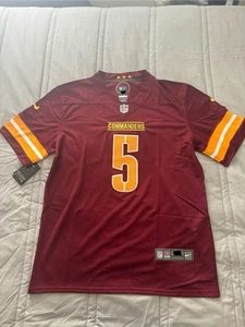 Jayden Daniels #5 Washington Commanders Men’s Jersey Burgundy Size Large NWT - Picture 1 of 2