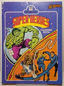 Vintage Merrigold Press Super Heroes Big Coloring & Activity Book 1980 Hulk - Imagen 1 de 4