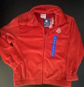 Nuevo polar difuso con cremallera completa grande para hombre - Champion - Ohio State - rojo - Imagen 1 de 5