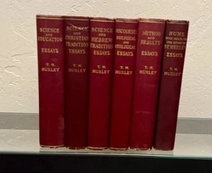 *6 Book Lot* T.H. Huxley Science And Christian, Science & Hebrew 1894-1910 HC - Imagen 1 de 20